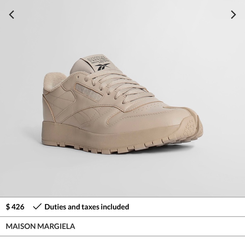 Margiela Reebok sneakers